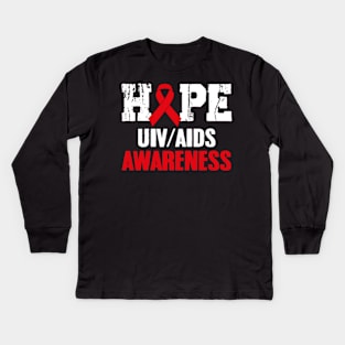 World Aids Day Costume Aids Hope HIV/AIDS Awareness Kids Long Sleeve T-Shirt